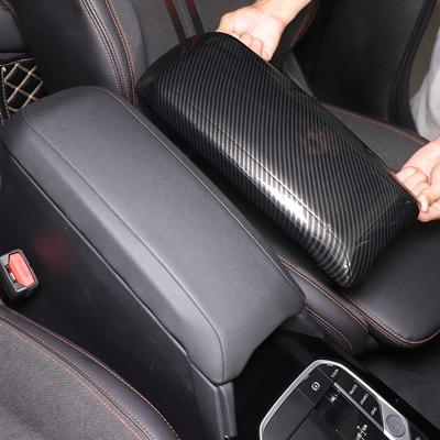 For BMW 1 Series 2 Series F40 F44 2020-2026 ABS Carbon Fiber Center Control Armrest Box Protective Cover Trim Car Accessories