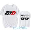 AE86 Funny Harajuku Manga T Shirt Japanese Anime Cartoon Gothic Summer Tops Initial D EU Size T-Shirt Men Graphic Tee Shirt Male