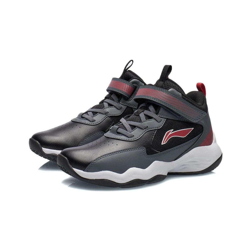 Li Ning Youth  Childrens Sports Basketball Series Comfortable Daily Slip Resistant Durable Lightweight Low Top Basketball Shoes Kids sneaker YKBR060-5