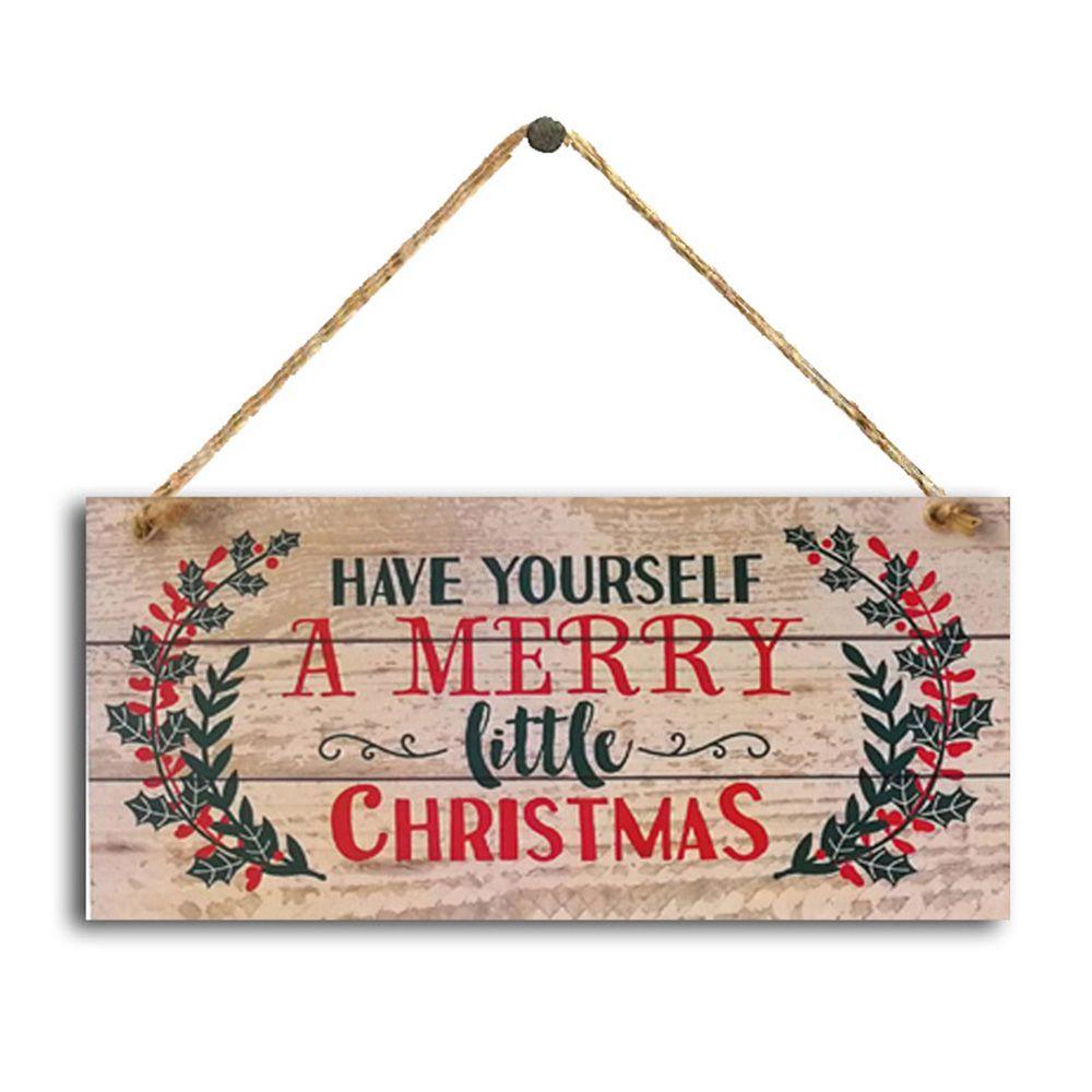

Wooden Pendant Sign Christmas Tree Hanging Sign Christmas Ornament Christmas Decoration Wooden Door