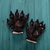 Plush Dinosaur Paw Gloves Cartoon Cute Animal Hand Gloves Animal Paw Warm Gloves Cosplay Tool Costume Party Accessories