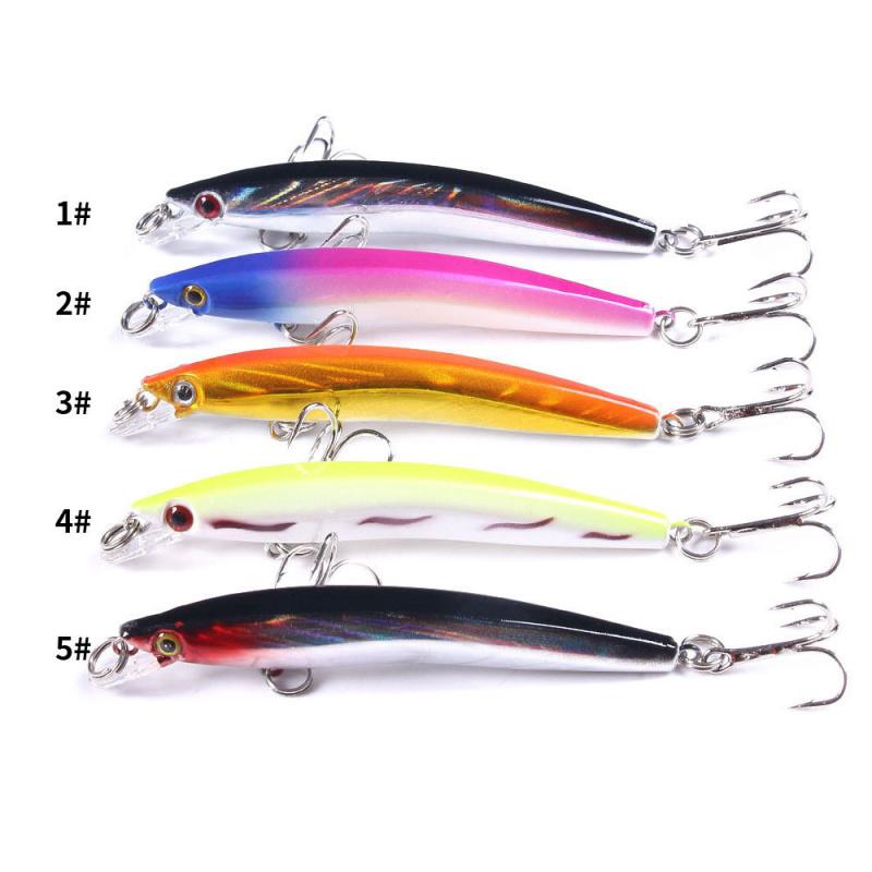 Short Tongue Board Minnow Lure8CM-5gBagged Gradient Fake Bait Short Tongue Board Mino