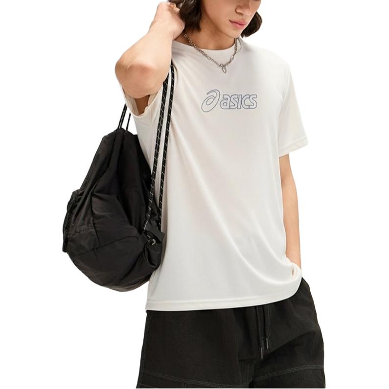 Asics FW25 Sports Lifestyle Series Pullover Round Neck Comfortable Breathable Short Sleeve T-Shirt Unisex Tops 2063A454-201