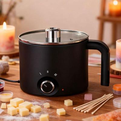 1.8L Wax Melting Pot Candle Wax Melting Device 3 Level Temperature Adjustment Electric Non-Stick Candle Making Melting Pot