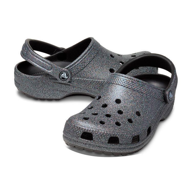 Crocs Classic Clog EVA Round Toe Hole Shoes Unisex Footwear Black Gray 207551-001