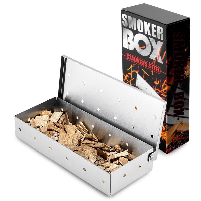 BBQ Zubehör Outdoor Edelstahl Räucherofen Kaltrauchbox Grill Räucherkammer Grill Räuchern BBQ für Küche
