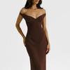 European Style Women's One-Shoulder Patchwork Mesh Dress - Spring 2026 Arrival, Solid Color, Backless Design