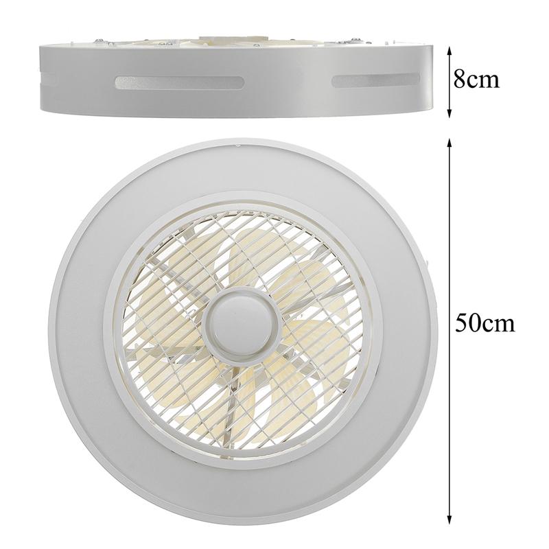 

72 Вт Современный светодиодный светильник Модный потолочный вентилятор + 3-цветный свет и 3-скоростной вентилятор