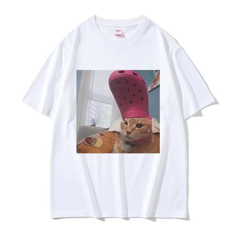 

Loose printed pure cotton T-shirts for both boys and girls S