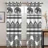 BOho-3D Printing Curtain for Adult, Essential Bedroom, Living Room, Shade Fabric, Custom Hook, Decorative