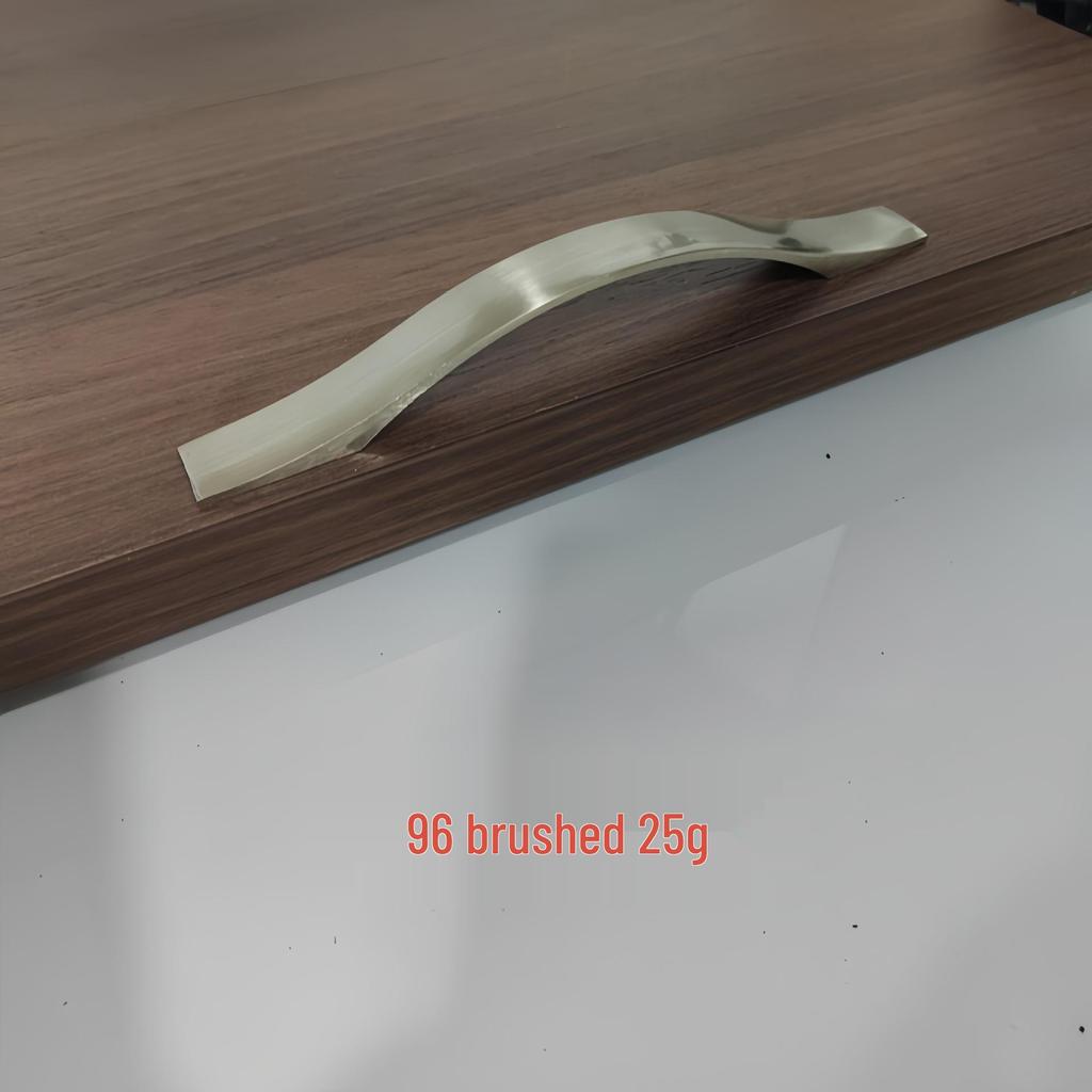 Modern Minimalist Brushed Die-Cast Aluminum Cabinet and Wardrobe Door Handle