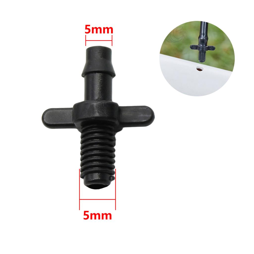 50/100/200Pcs Garden Hose Connectors 4/7mm Hose Single Barbed Straight Joints for Drip Irrigation System and PVC Pipe Fittings