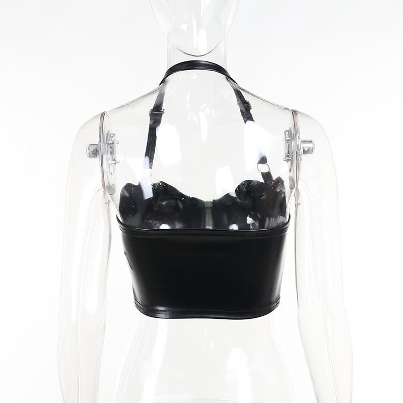 SY22049 Gothic Punk Ketten Neckholder Tanktop
