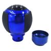 Bashineng Leather Gear Shifter Knob Head 5 Speed Stick Shift Auto Manual Truck Car Accessories Universal (Blue)