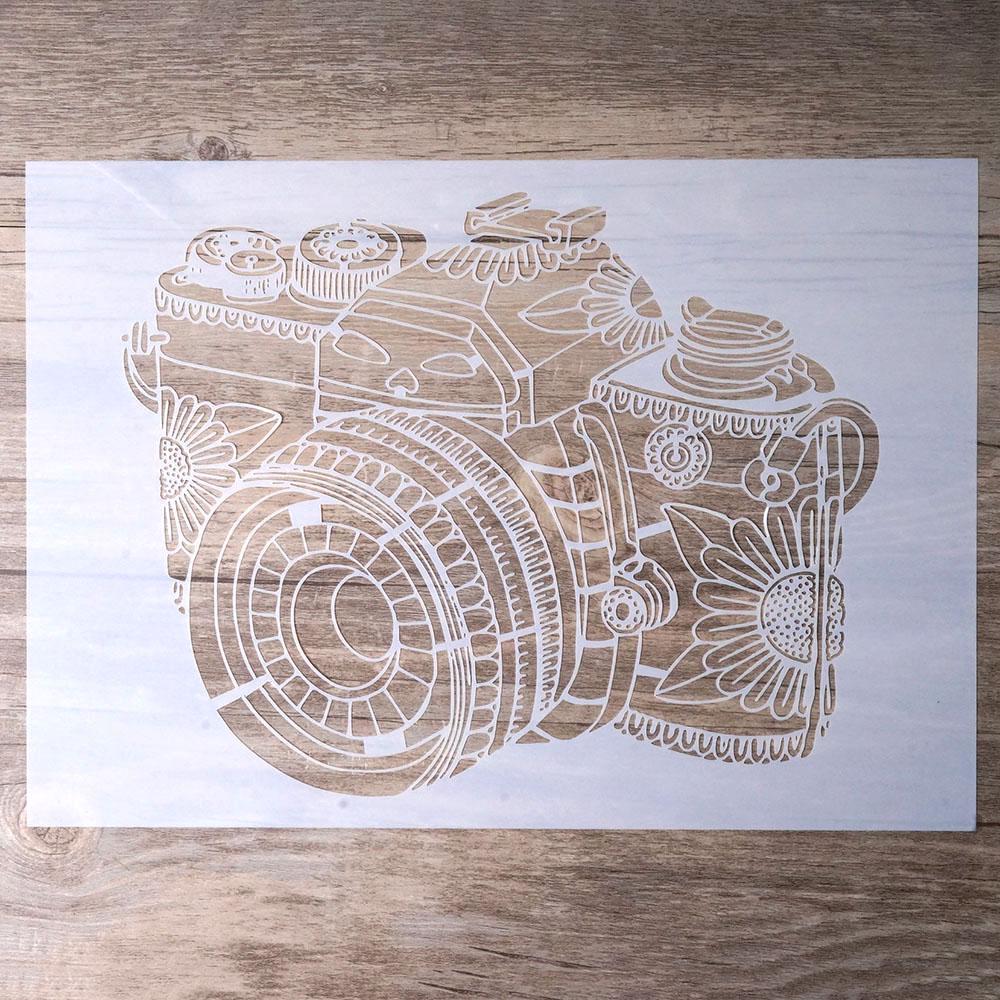 Plantillas de Mandala en capas para manualidades, tamaño A4, A3, A2, para pintura de paredes, álbum de recortes estampado