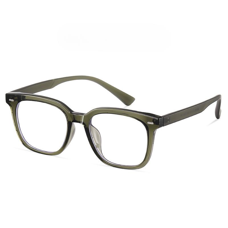 Retro Minimalist TR90 Full-frame Flat Mirror Korean Plain Thin Irregular Frame Anti-blue Optical Mirror