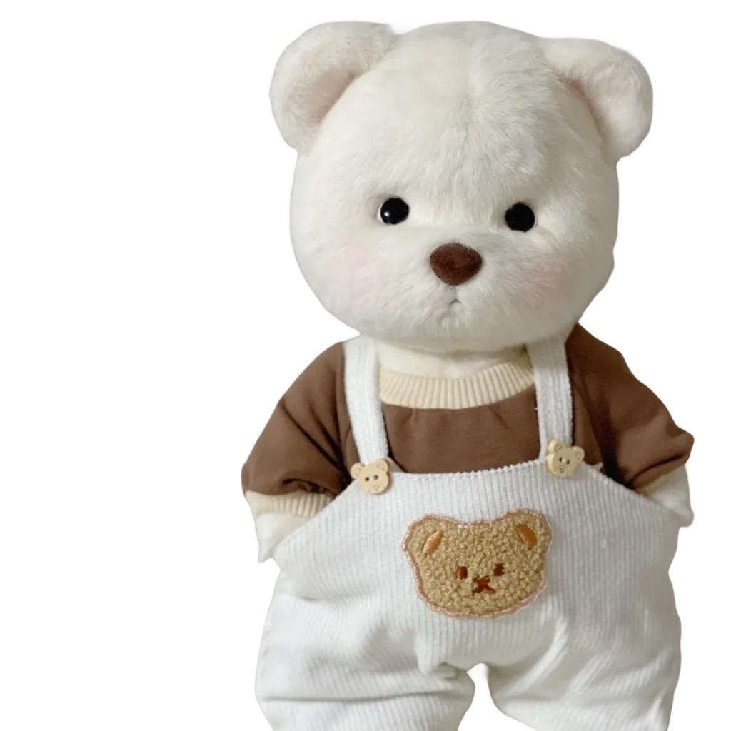30cm Handmade Teddy Tale Bear Plush Toy Change Dress Baby Crawling Cloth Girl Hug Cuddly Plushie Doll for Girlfriend Gift