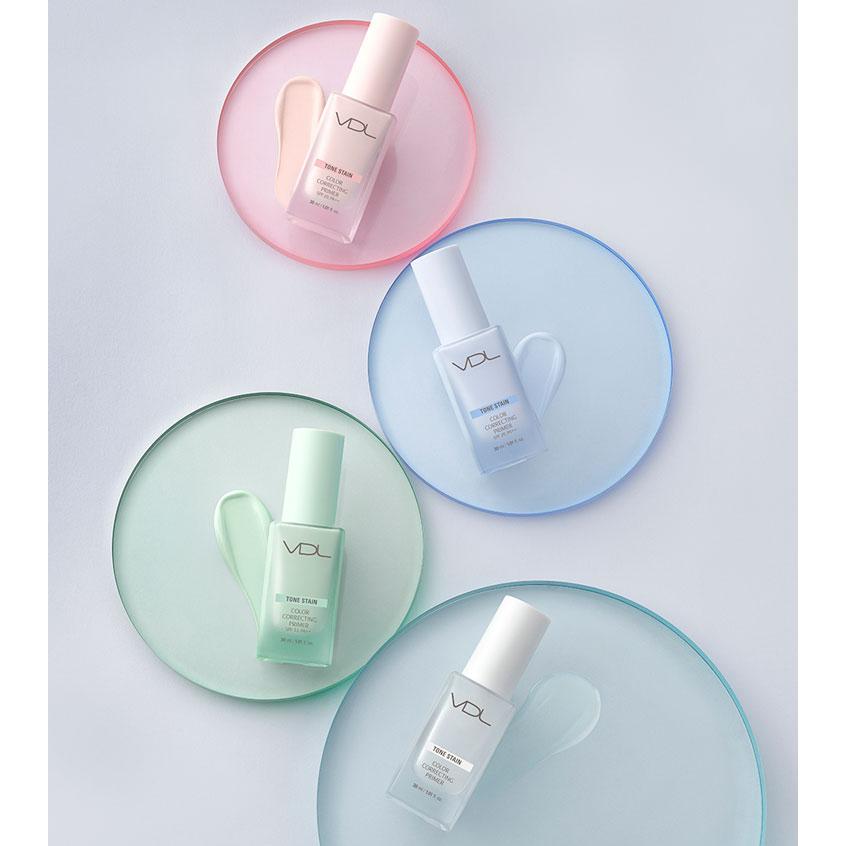 VDL Tone Stain Color Correcting Primer – Lightweight Tone-Up Base for Radiant Skin, Korean