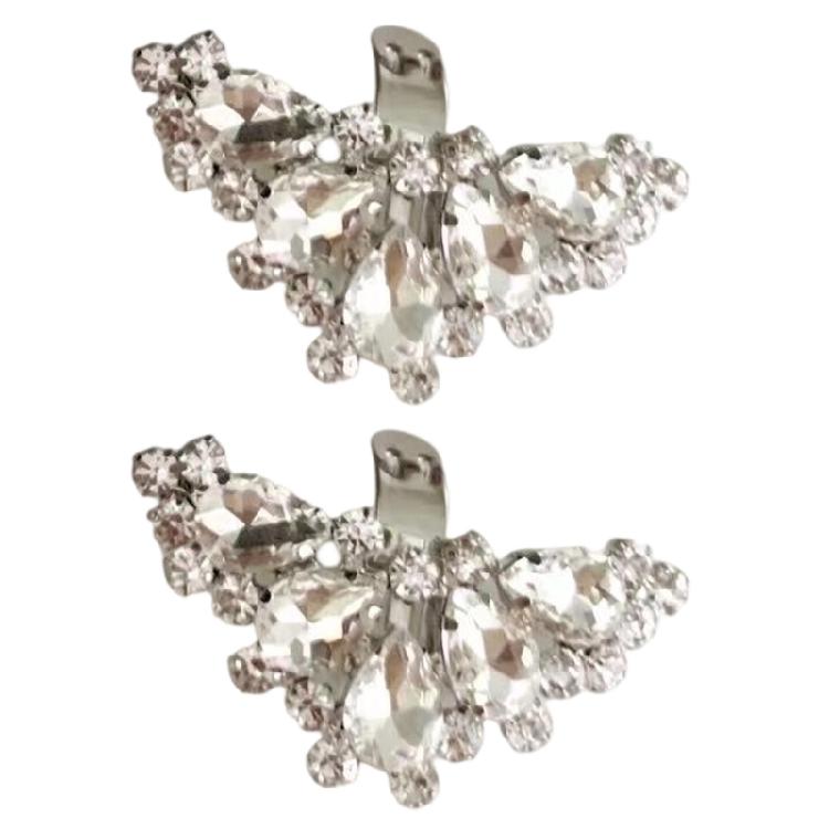 Shoe Clips Charms for Women Detachable Rhinestones Crystal Shoe Buckles Bridal Wedding Prom Party High Heel Decoration