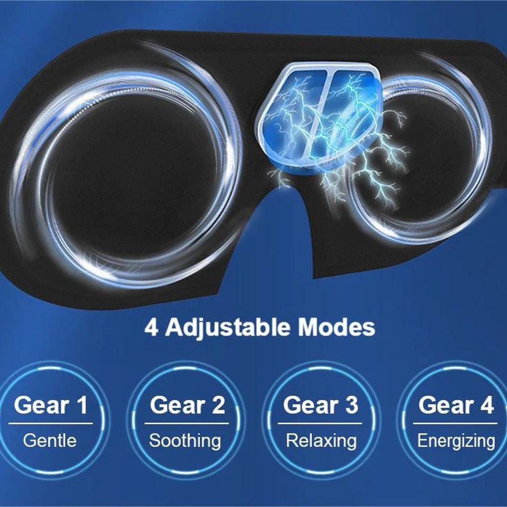 2026 Intelligent Massage Eye Mask Four Vibration Levels Relieves Fatigue   Light-blocking Sleeping Eye Mask Head Massage Device Relieve Fatigue Gifts
