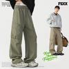 Fingercroxxit Men's Loose Fit Cargo Workwear Pants