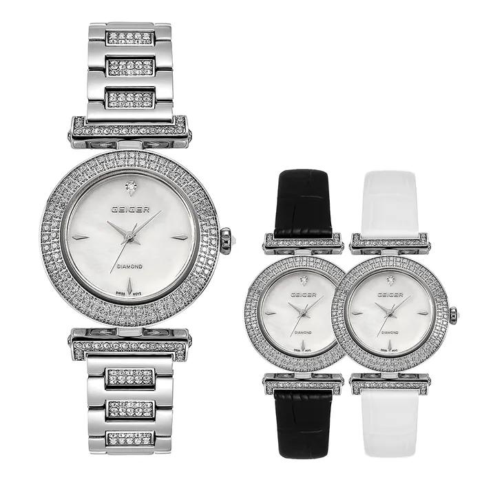 Diamond Malachite Metal Watch GE1244WT_Malachite