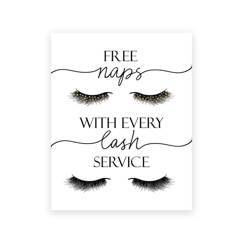 Wimpernverlängerungstechniker Leitfaden Poster und Drucke Make-up Wandkunst Bild Raumdekor Wimperngeschäft Form Kunst Leinwand Poster