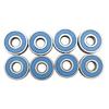 Board Care Bearing Set for Skateboards, 8 Piece 8mm Carbon Steel Wheel Bearings for Practice Day Use and Wheel Change
