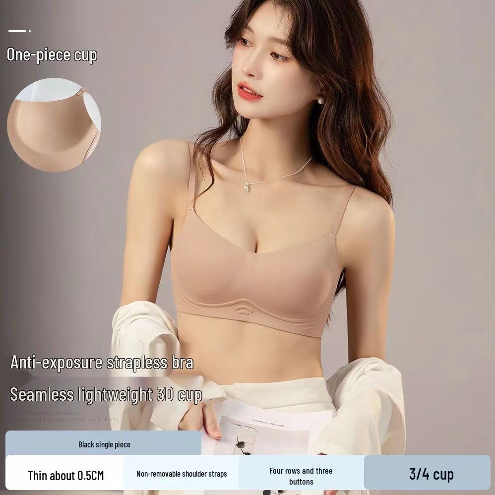 

Бесшовный бюстгальтер с поддержкой для женщин: Уменьшает визуальный объем большой груди, обеспечивает боковую поддержку и лифтинг против провисания. L (Suggested 36/80AB) темный кофе