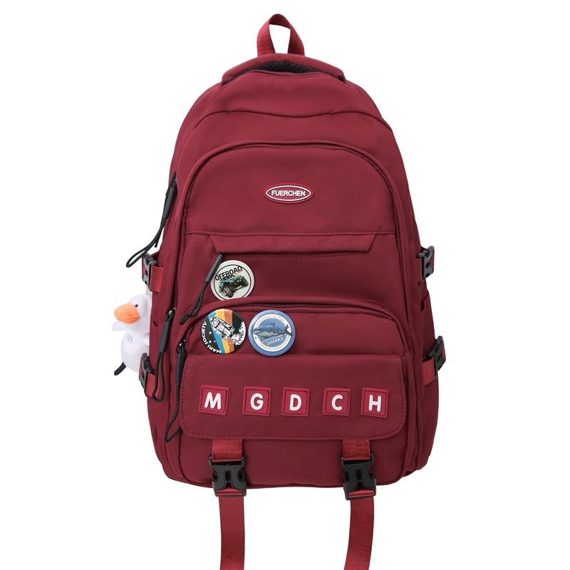 Schoolbag Junior and high school students schoolbag Commuting make-up class handbag Casual Korean version Large capacity backpack Business travel
