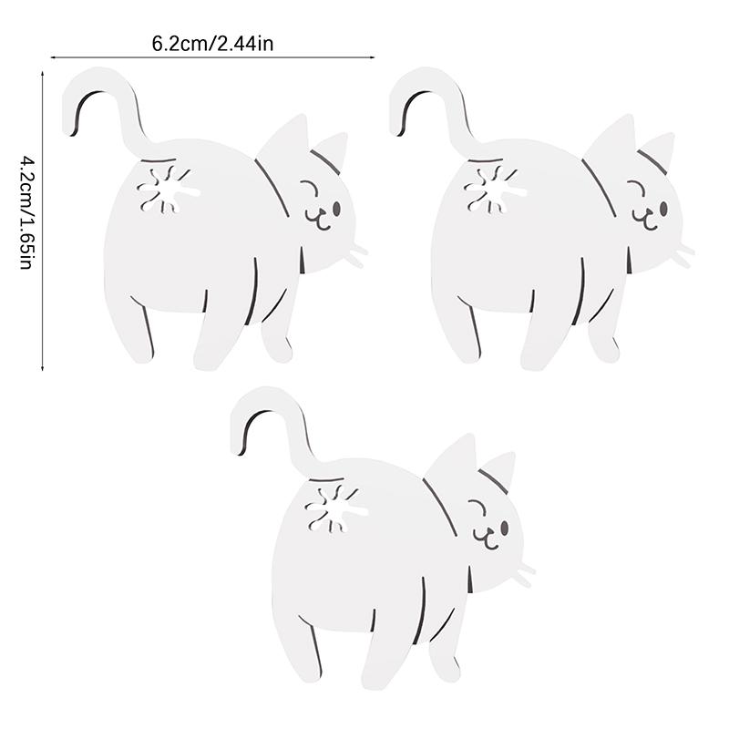 Funny Cat Butt Bread Clip 3D Printed Bag Clip Bag Holder Novelty Kitchen Gadget For Cat Lovers Food Storage Home Decor 1/2/3Pcs