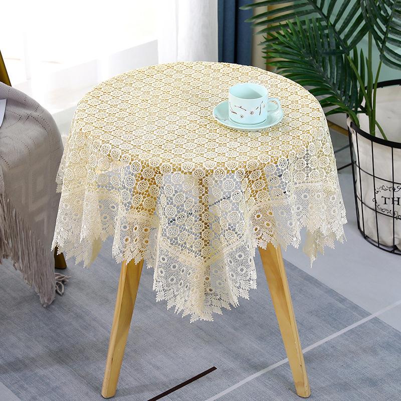 

1 шт. модный домашний декор кружевная вышивка ретро стиль ткань для пикника скатерть белая скатерть S