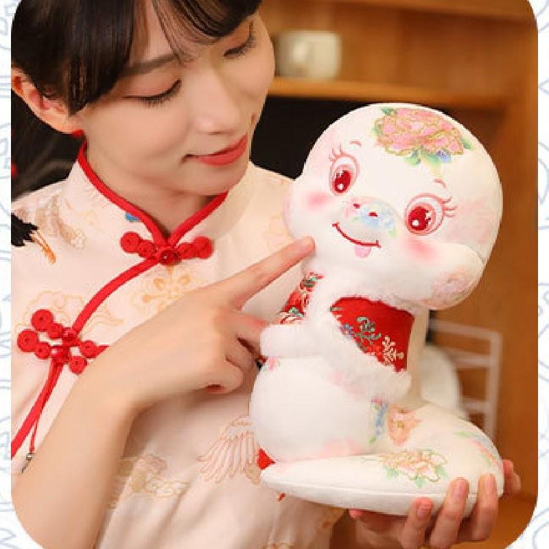 2025 Snake Mascot Plush Toy Dolls Room Decoration Ornaments Spring Festival Gift