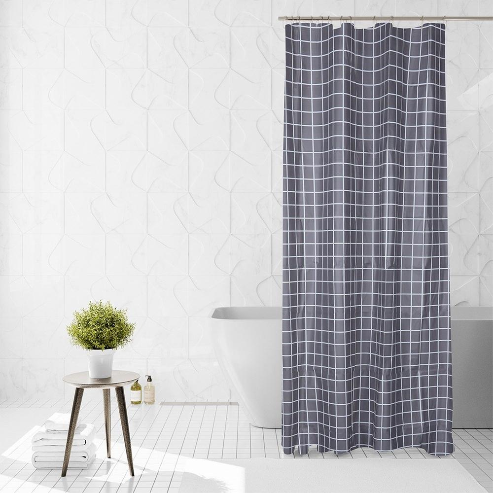 Zasłona Prysznicowa Łazienkowa pod Prysznic do Wanny Haczyki 180x180 cm