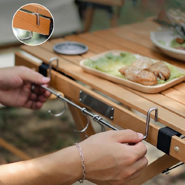 Kitchen Table Side Hanger Outdoor Table Extender Shelf Table Organization Rack Stainless Steels Hanging Hook Rack