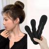 Women Sponge Hair Styling Donut Bun Curler Maker Black Hair Clip Ring Girls Braider Magic Foam Donut Twist  DIY Tool Accessories