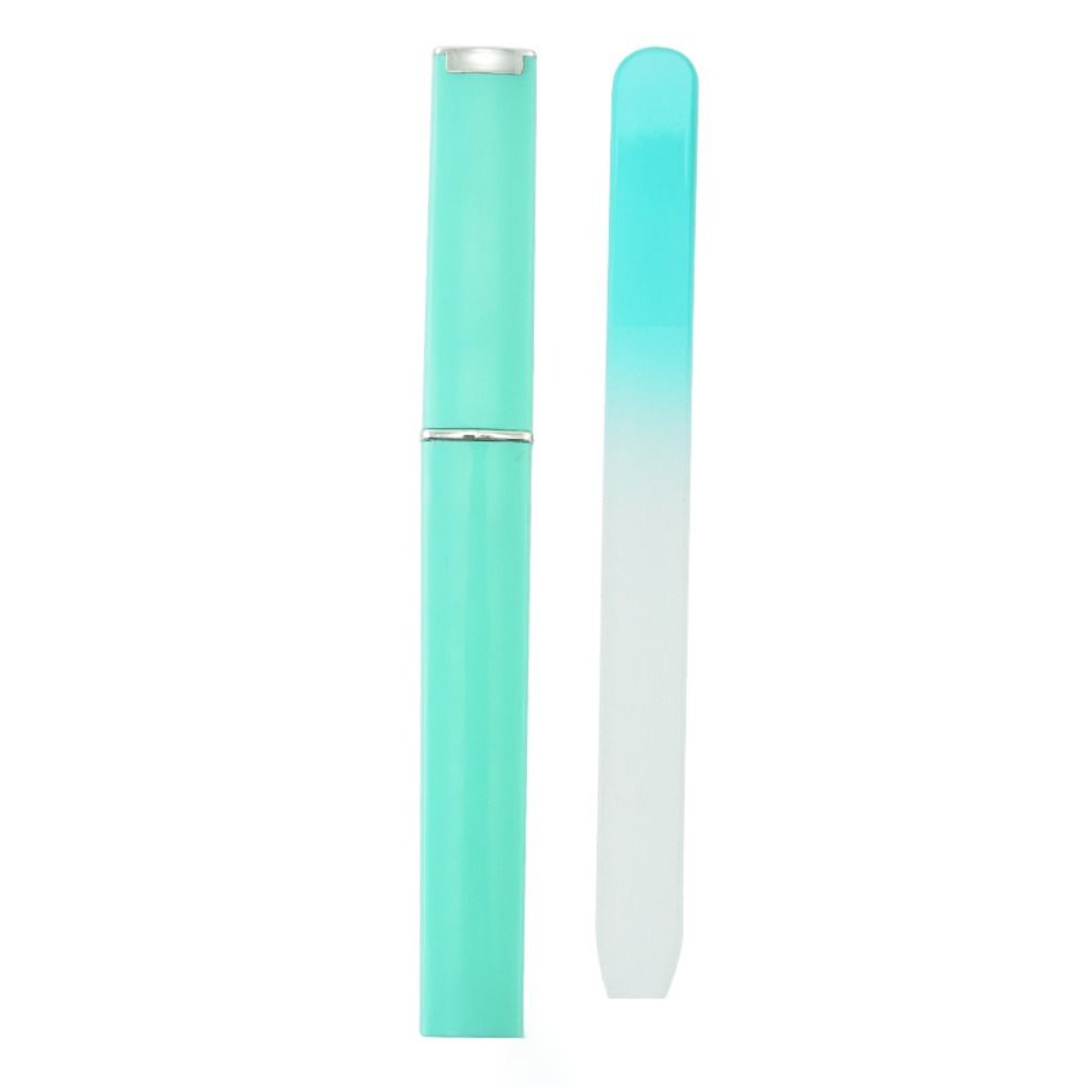 Buffer Colored Crystal Glass Nail File Polished Two-color Gradient Crystal File  Women