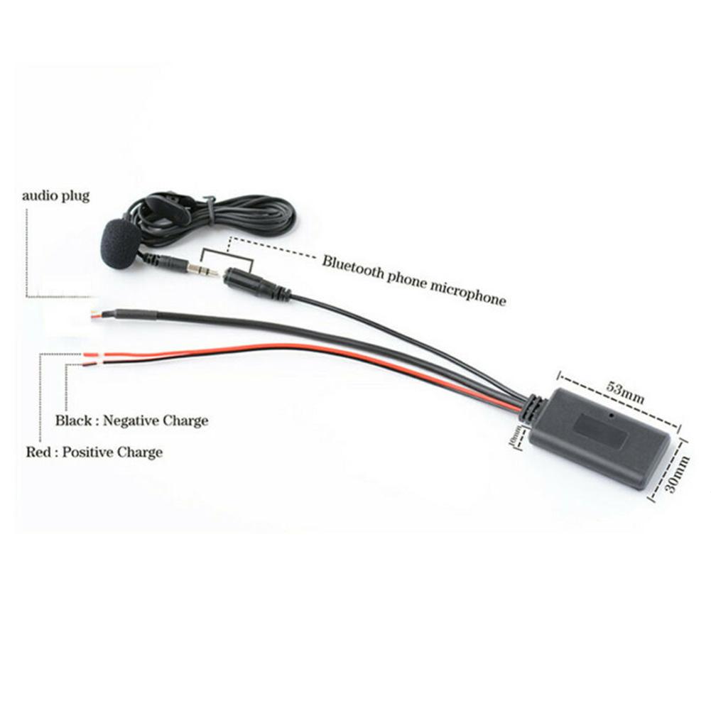 5-12V Car AUX Audio Cables Adapter 5.0 Mic For Mazda 3 5 6 MX-5 RX-8 Stereo Radio Auto Electronics