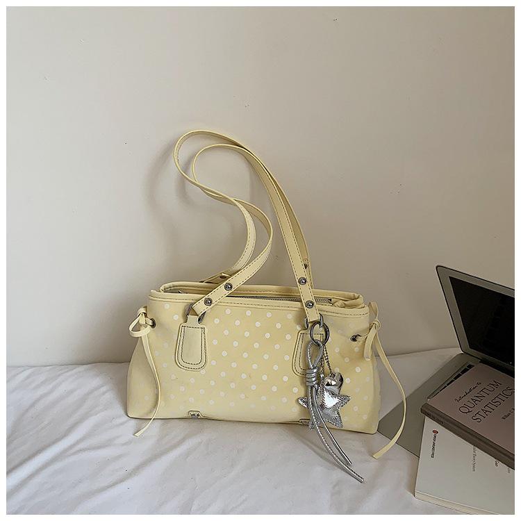 Spring 2026 Fashionable Women's Polka Dot Shoulder Bag