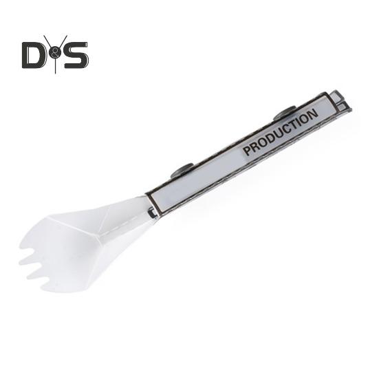 

Складная вилка-ложка с кнопкой-защелкой для путешествий, пикника, пешего туризма, альпинизма, складные столовые приборы для пищевых продуктов, столовые приборы Spoon