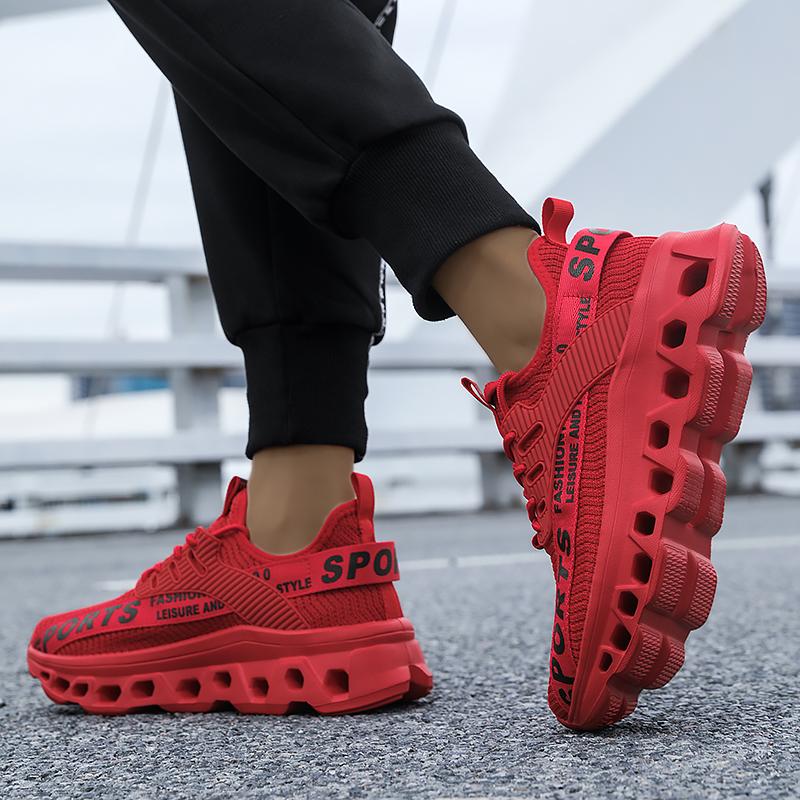 Men's Flying Woven Lightweight Breathable Comfortable Sneakers Men's Fashion Sneakers, Large Size Men's Shoes