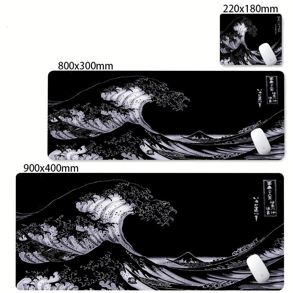 Mousepad Computer XL MousePads Keyboard Pad Mouse Mat Japan Sea Wave Gamer Soft Office Carpet Anime Table Mat Desktop Mouse Pad