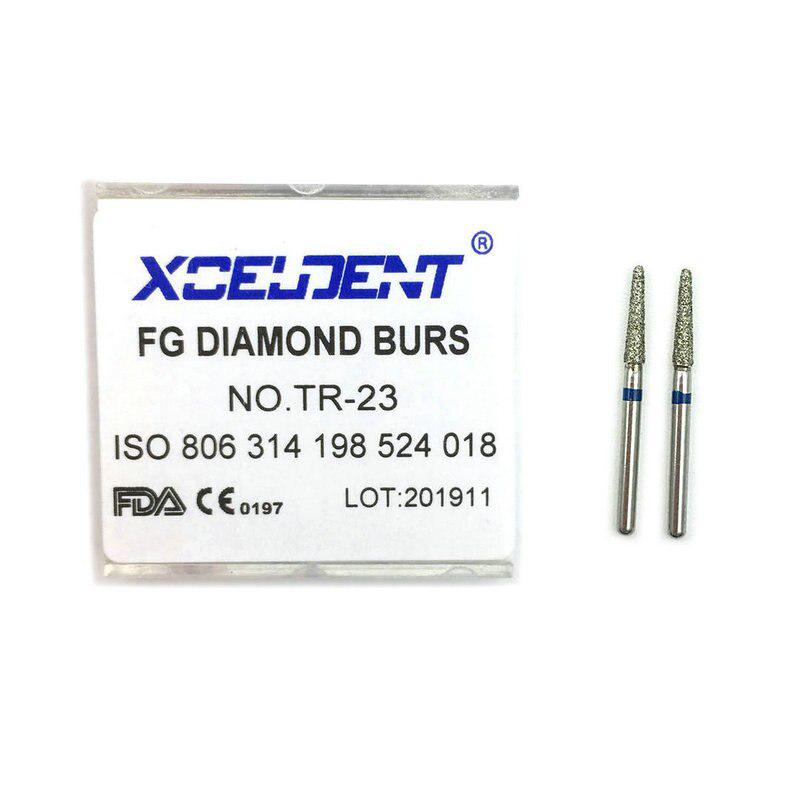 10 stk Dental Diamond Bur Drill Medium Polering Utjevning For Tannbleking Tannpolering Dentista Tools TR-23