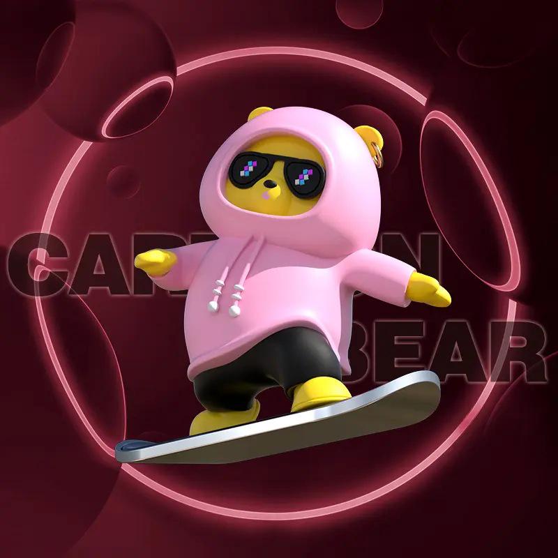 Car Dashboard Cartoon Bear Ornament