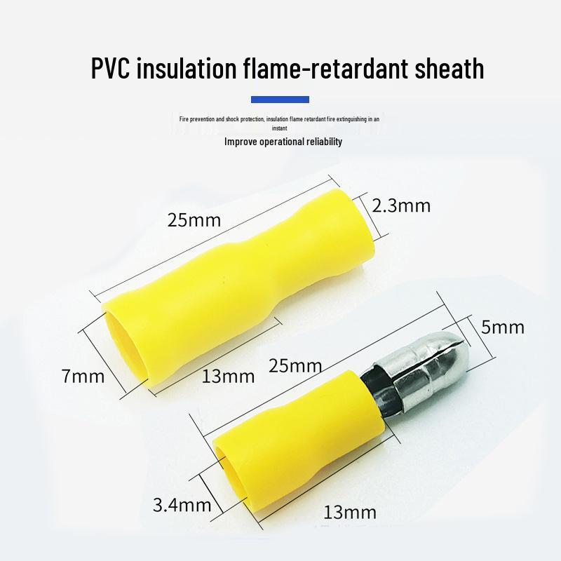 Insulated Male/Female Bullet Connector Terminal (Cold Crimp FRD/MFD 1.25-156)