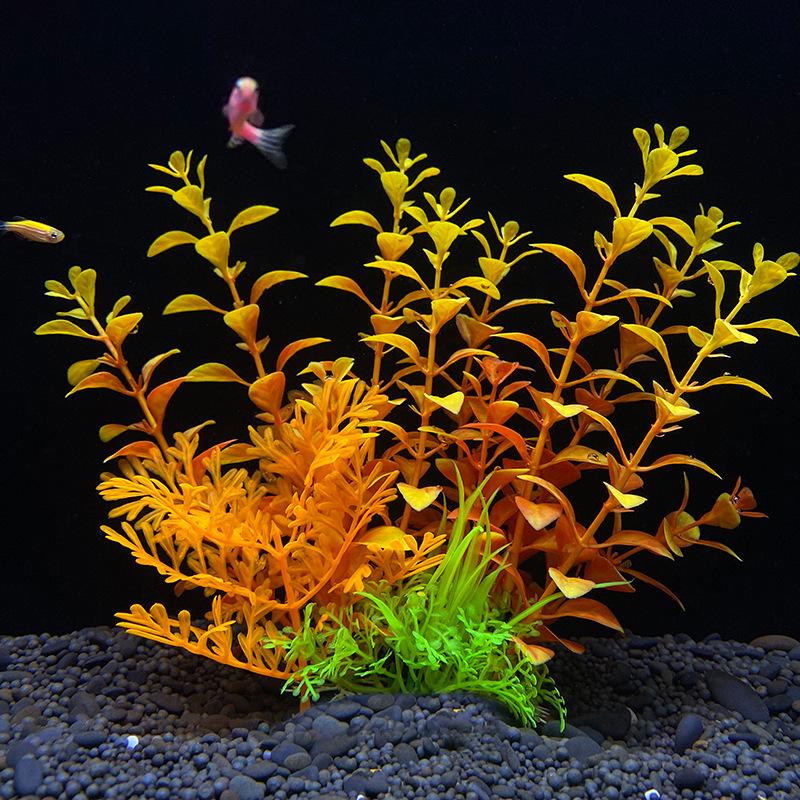 Fish Tank Decorations: Artificial Aquarium Plants and Plastic Water Grass
