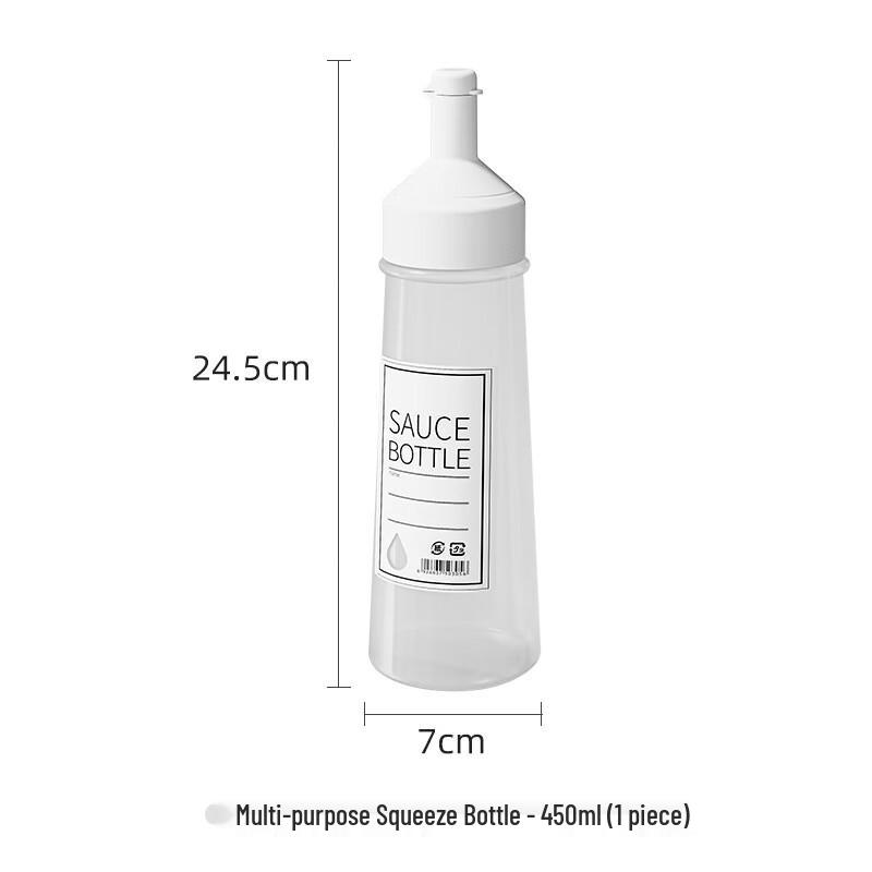 ZISIZ Large Squeeze Sauce Bottles (4-Pack)