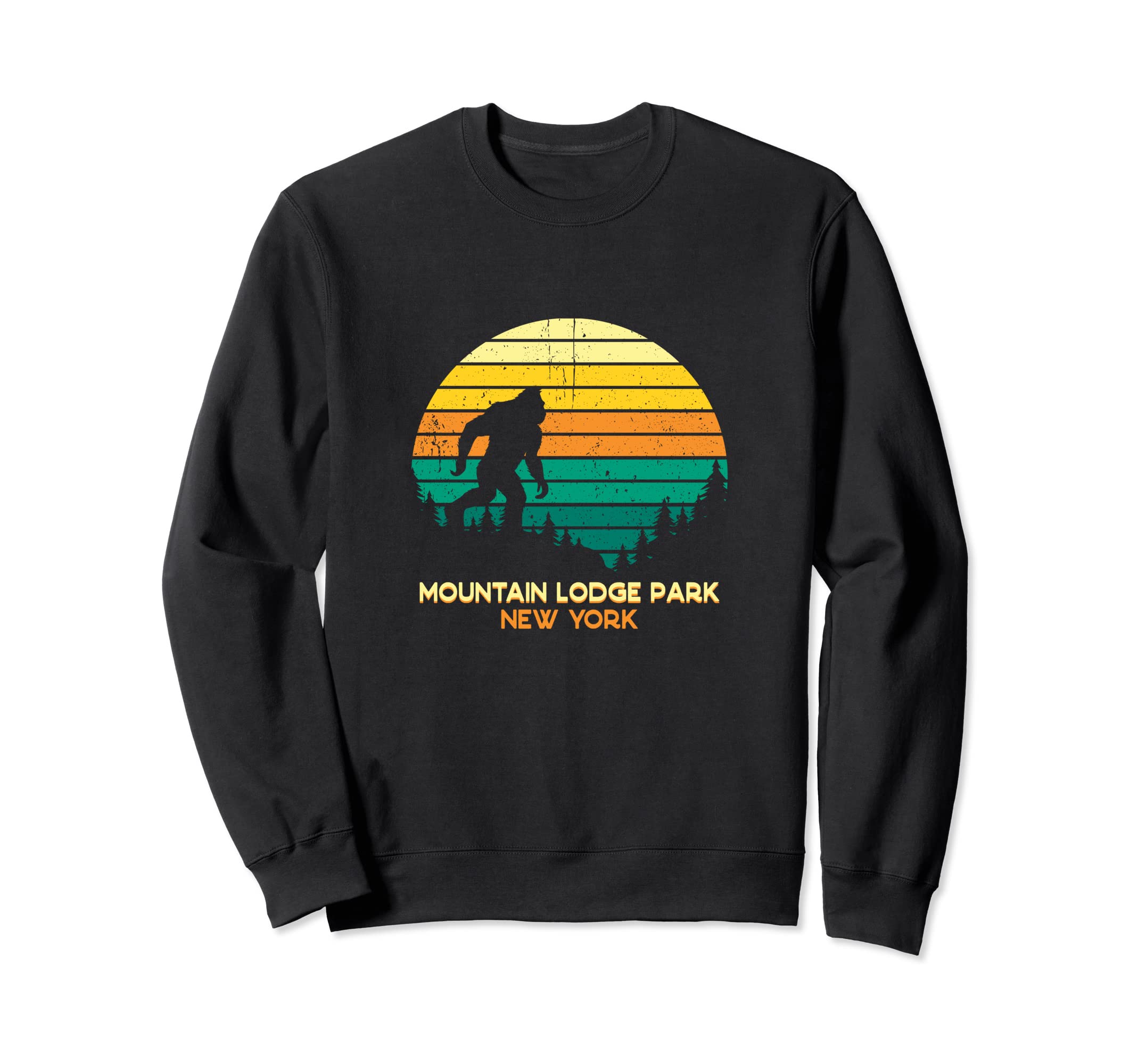 

Retro Mountain Lodge Park New York Bigfoot Souvenir Sweatshirt