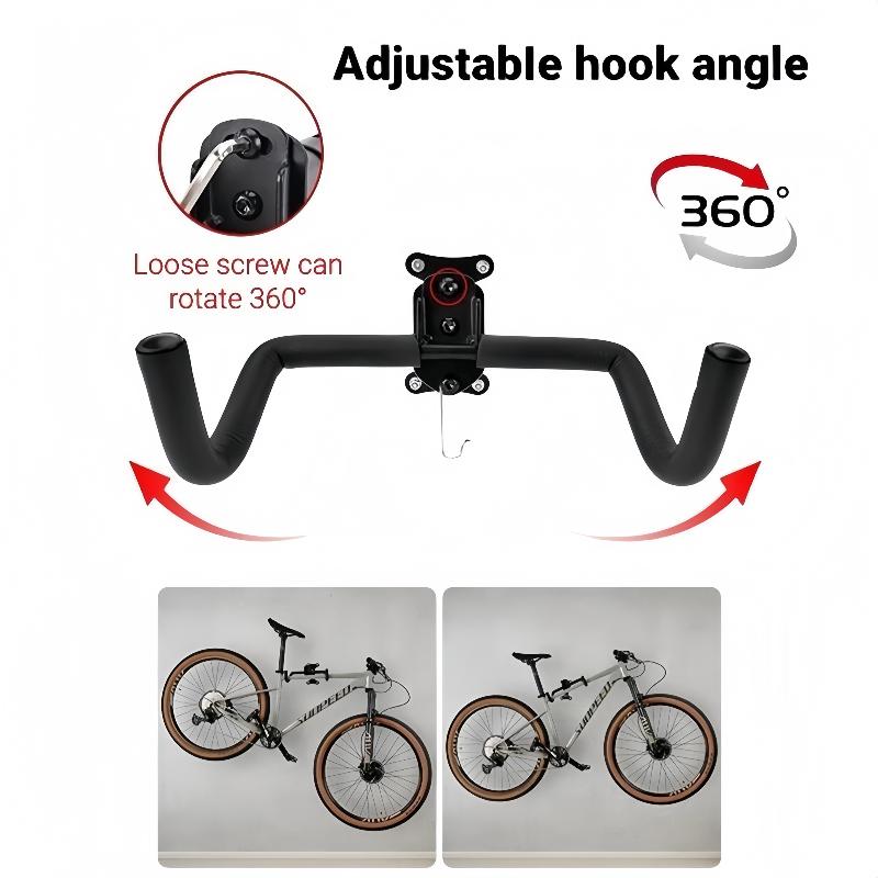 Bicycle Wall Storage Rack Anti-Scratch Heavy Duty Bike Suspension Bracket for Indoor Home Apartment Use