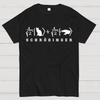 Schrödinger's Cat Physics Mathematics Unisex 100% Cotton Summer Casual Cool Loose T-Shirt